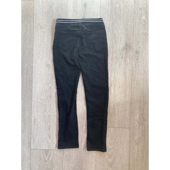 Jordache Girls Stretch Pull On Black Pants, Size 8 - Picture 2 of 7